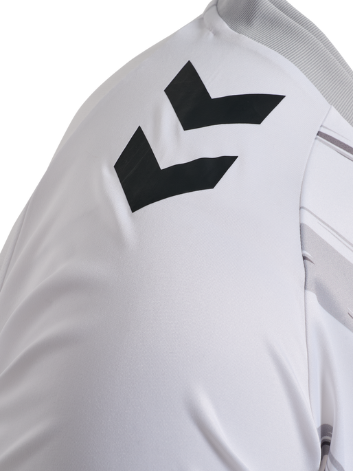 hmlMATCH TRIUMPH JERSEY S/S, WHITE/STEEL GRAY, packshot