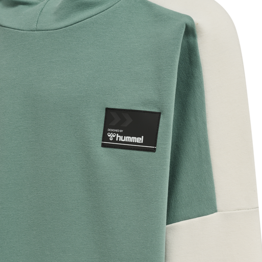 hmlMARLEE HOODIE DRESS, MINERAL BLUE, packshot