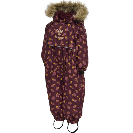 hmlMOON TEX SNOWSUIT, WINDSOR WINE, packshot