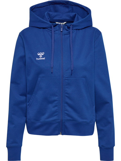 hmlGO 2.0 ZIP HOODIE WOMAN, TRUE BLUE, packshot