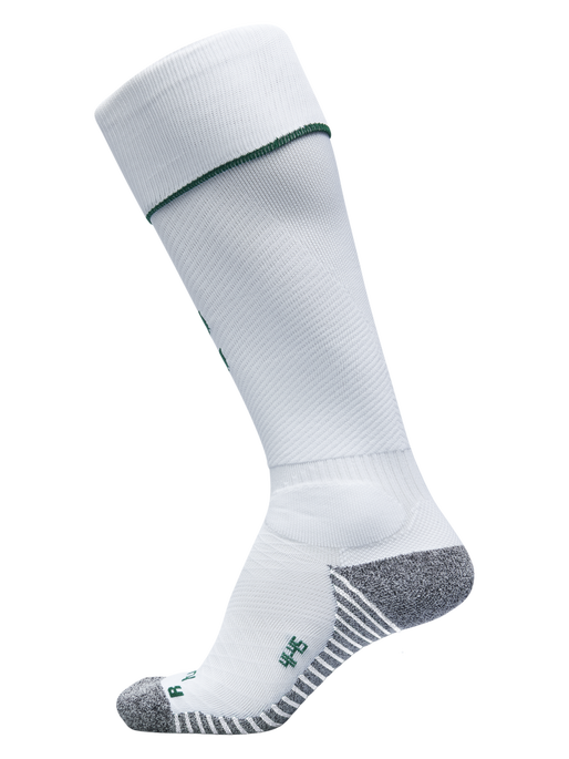 PRO FOOTBALL SOCK 17 - 18, WHITE/EVERGREEN, packshot