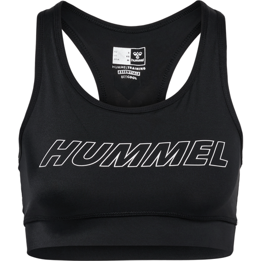 hmlTE TOLA SPORTS BRA, BLACK, packshot