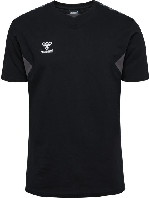hmlAUTHENTIC CO T-SHIRT S/S, BLACK hmlAUTHENTIC CO T-SHIRT S/S, BLACK, packshot