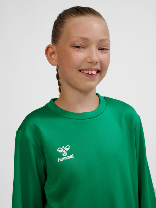 hmlESSENTIAL SWEATSHIRT KIDS, JELLY BEAN, model