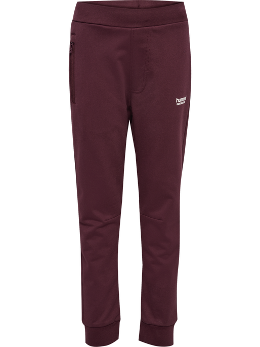 hmlJR REGULAR ADJ WAIST PANTS, VINEYARD WINE, packshot