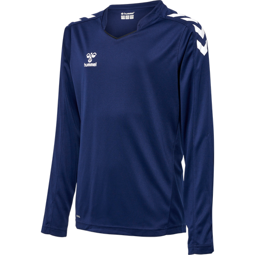 hmlCORE XK POLY JERSEY L/S KIDS, MARINE, packshot