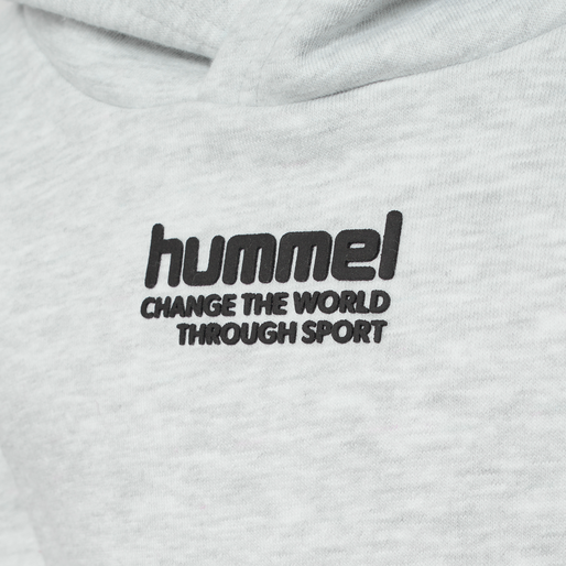 hmlPURE HOODIE, ULTRA LIGHT GREY MELANGE, packshot