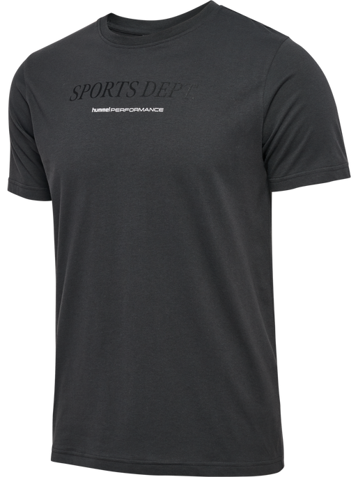 hmlPULSE GRAPHIC T-SHIRT S/S, ASPHALT hmlPULSE GRAPHIC T-SHIRT S/S, ASPHALT, packshot