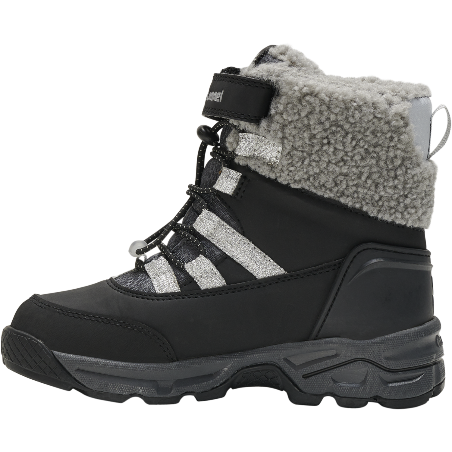 SNOW BOOT TEX JR, BLACK/SILVER, packshot