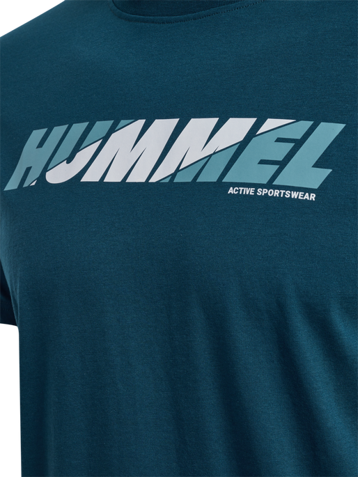 hmlGRAPHIC BOLD LOGO TEE, REFLECTING POND hmlGRAPHIC BOLD LOGO TEE, REFLECTING POND, packshot