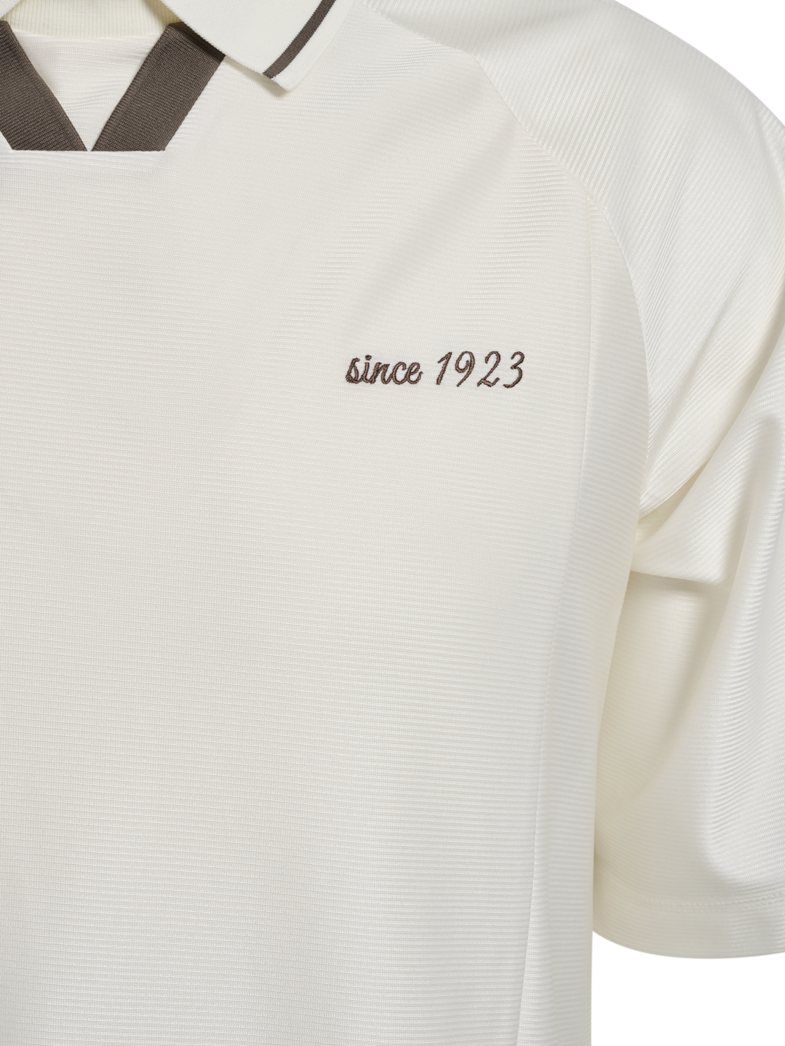 hmlROOT SOCCER JERSEY S/S, CANNOLI CREAM, packshot