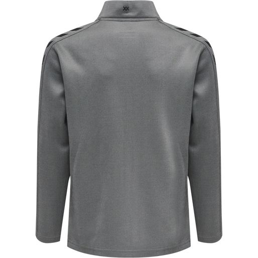 hmlCORE XK POLY ZIP SWEAT KIDS, GREY MELANGE hmlCORE XK POLY ZIP SWEAT KIDS, GREY MELANGE, packshot
