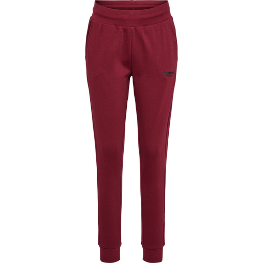 hmlBOOSTER TAPERED WOMAN PANTS, CABERNET, packshot