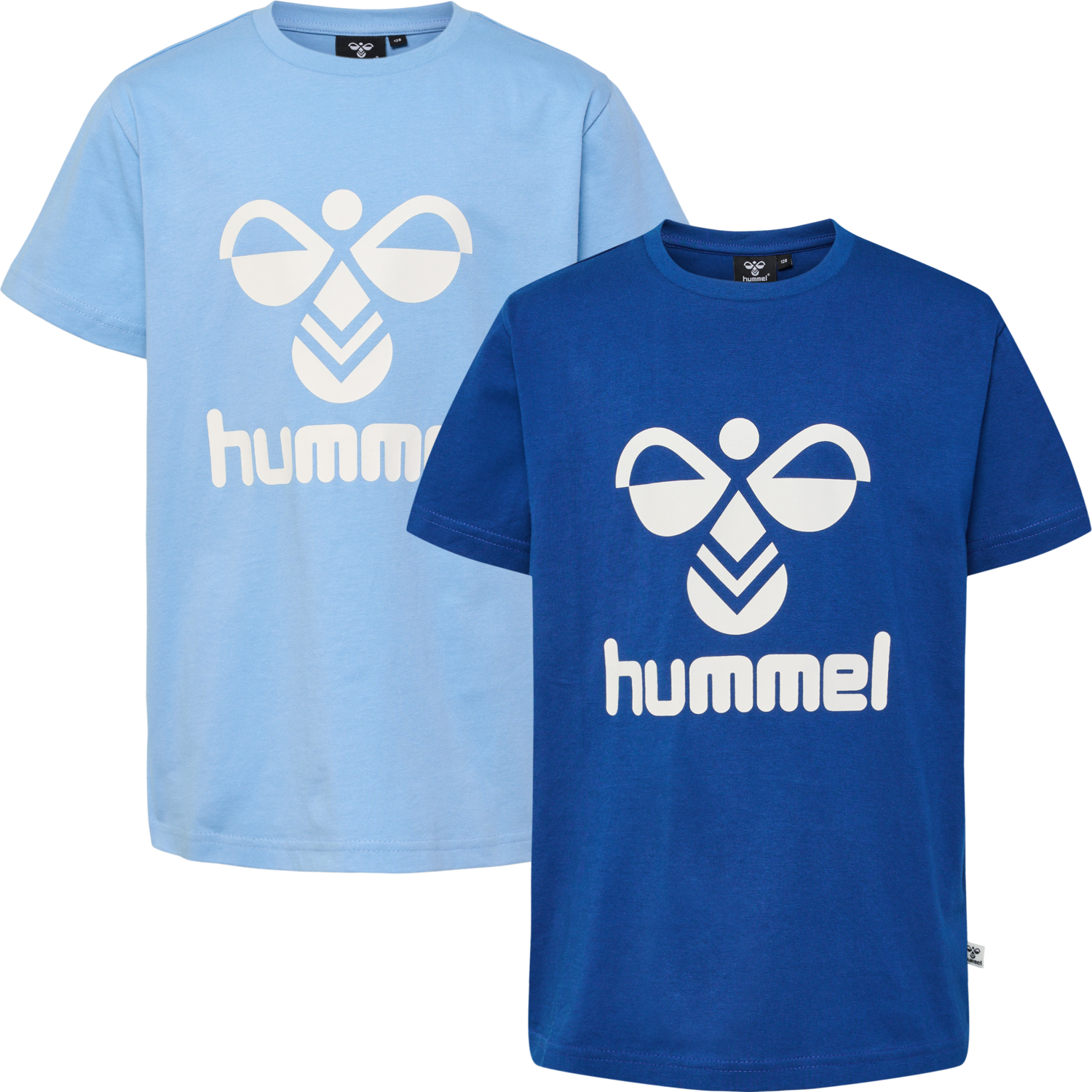 hmlTRES T-SHIRT S/S 2-PK, NAVY PEONY/DUSK BLUE, packshot