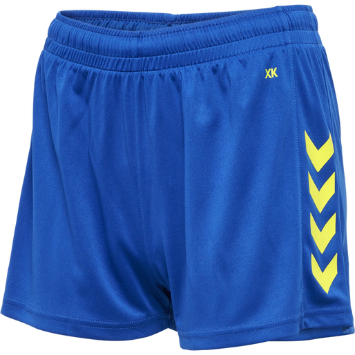 hmlCORE XK POLY SHORTS WOMAN, TRUE BLUE/BLAZING YELLOW hmlCORE XK POLY SHORTS WOMAN, TRUE BLUE/BLAZING YELLOW, packshot