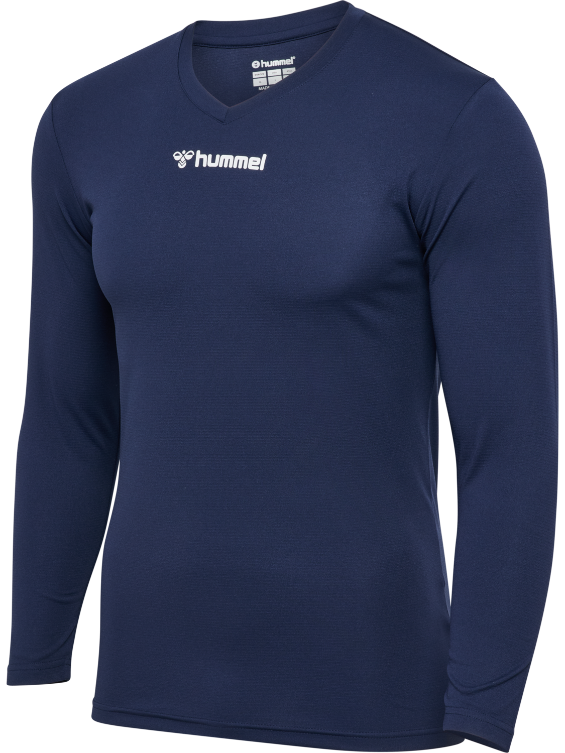 hmlBL ESSENTIAL TEE L/S, MARINE, packshot