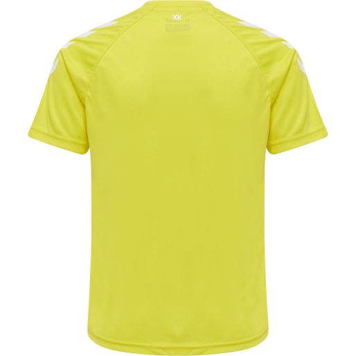 hmlCORE XK CORE POLY TEE S/S KIDS, BLAZING YELLOW, packshot