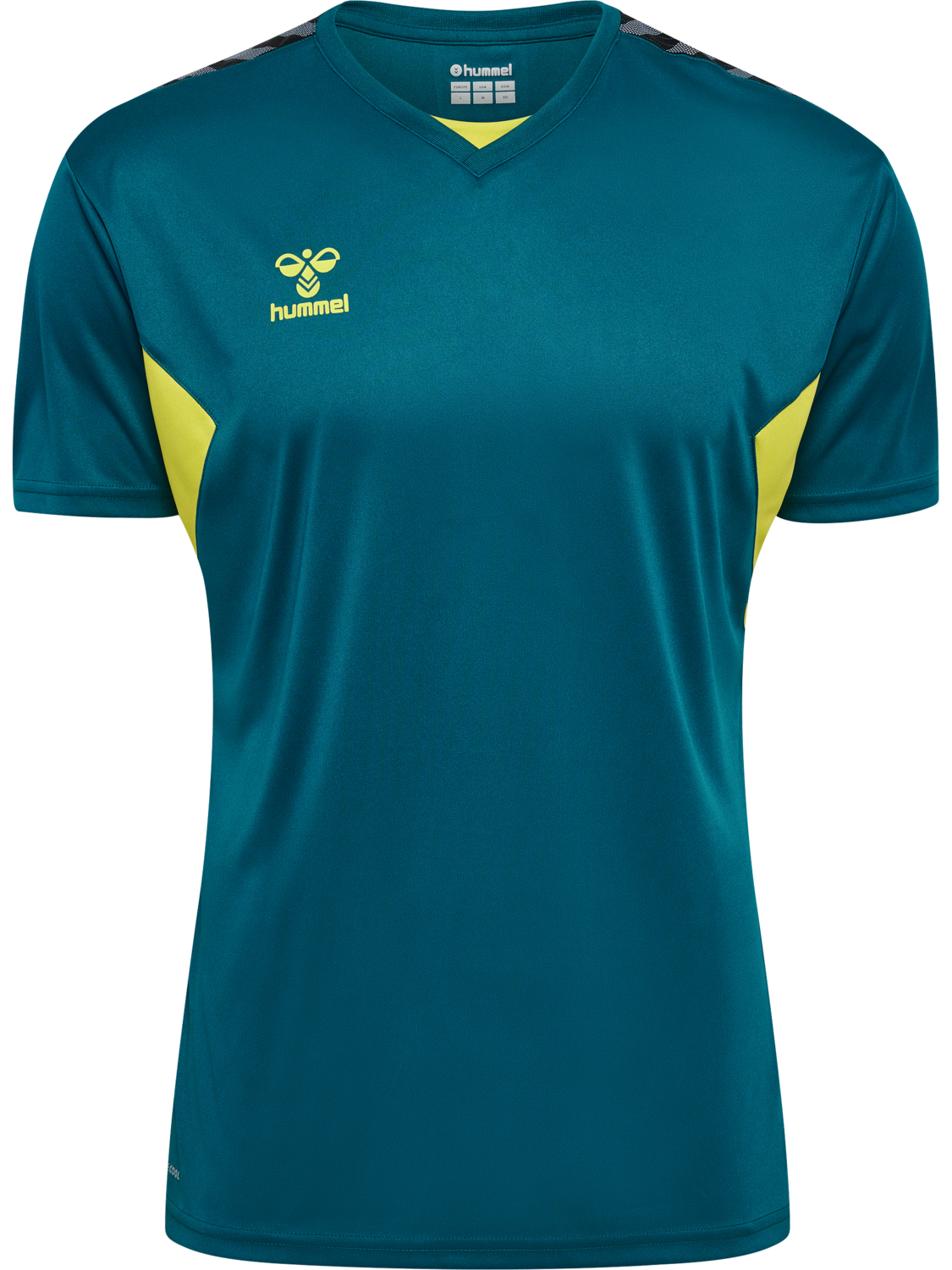 hmlAUTHENTIC PL JERSEY S/S, BLUE CORAL/SULPHUR SPRING, packshot