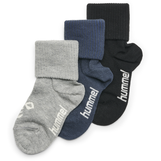 SORA 3-PACK SOCK, BLACK, packshot