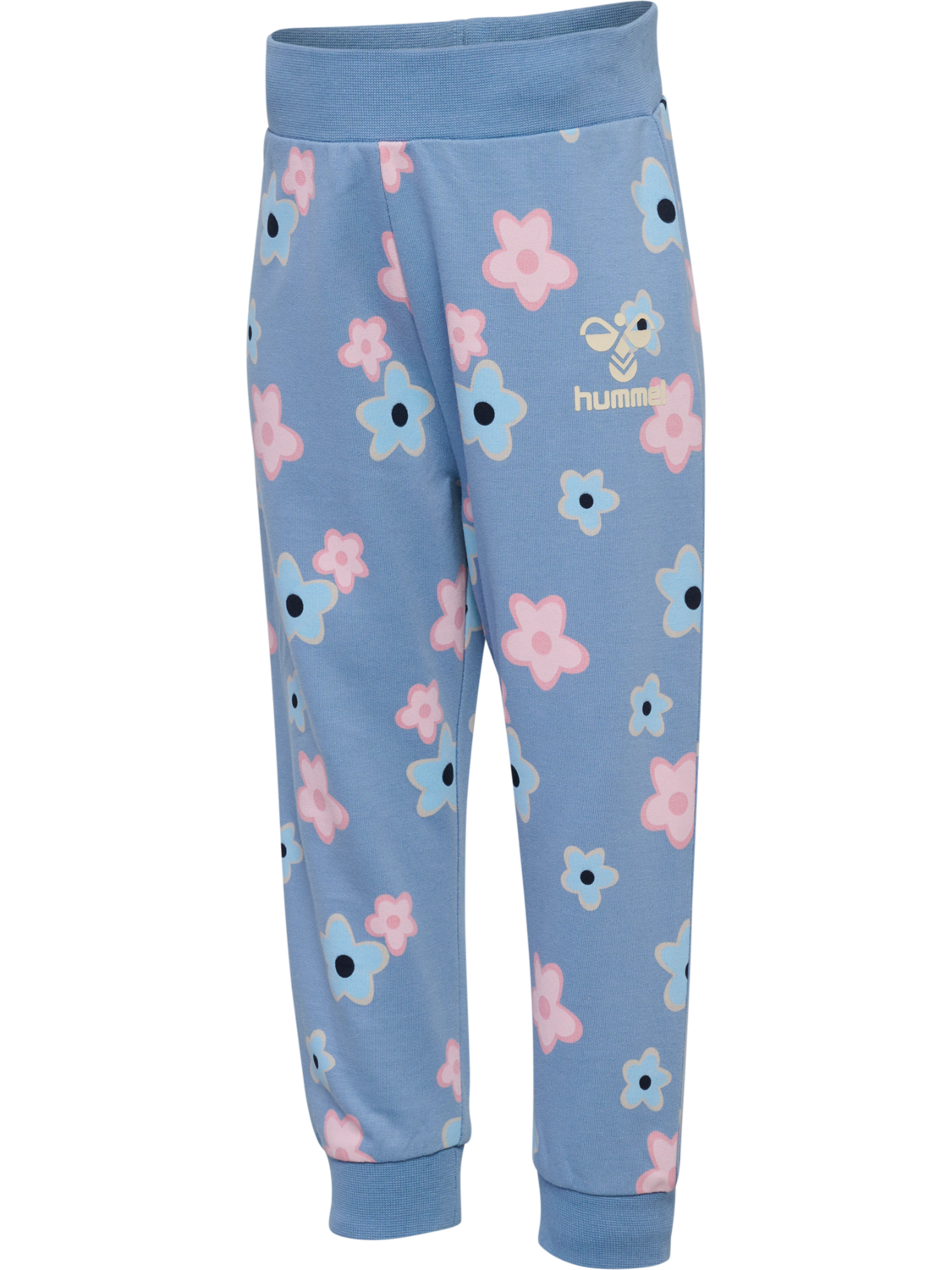 hmlRINNA ADJUST WAIST PANTS, FADED DENIM, packshot