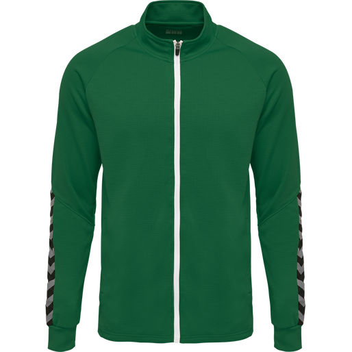 hmlAUTHENTIC POLY ZIP JACKET, EVERGREEN, packshot