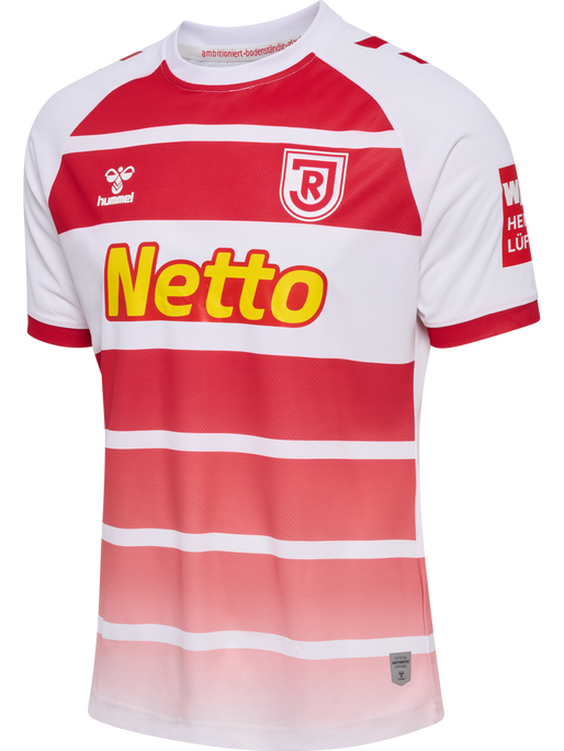 RGB 23/24 HOME JERSEY S/S, WHITE/TRUE RED, packshot