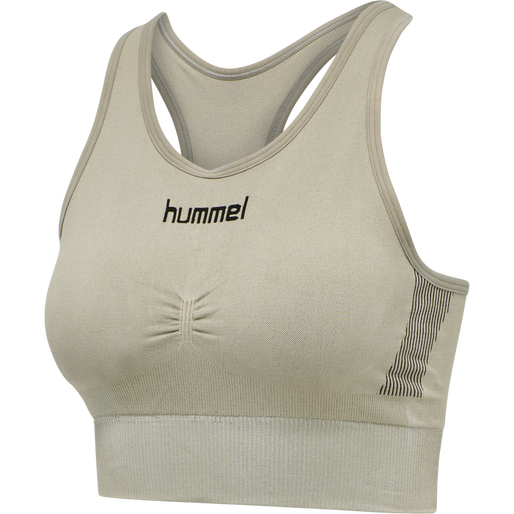 HUMMEL FIRST SEAMLESS BRA WOMAN, LONDON FOG, packshot