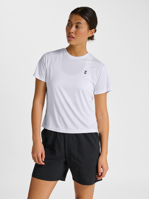 hmlPULSE TRAINING W T-SHIRT S/S, WHITE, model