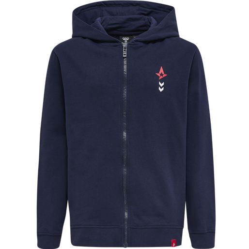 ASTRALIS 21/22 ZIP HOODIE KIDS, MARINE ASTRALIS 21/22 ZIP HOODIE KIDS, MARINE, packshot