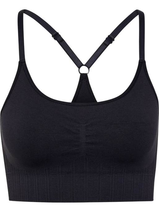 hmlMT DEFINE SEAMLESS PADDED BRA, BLACK, packshot