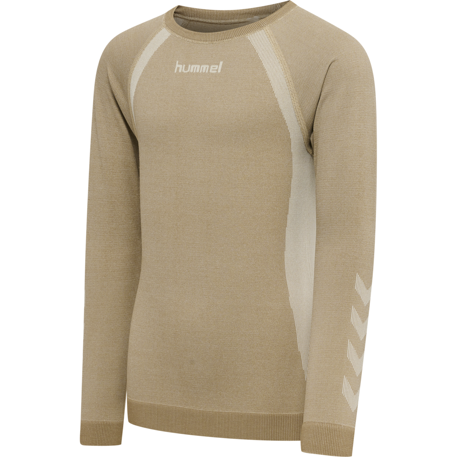 hmlSPIN SEAMLESS T-SHIRT L/S, SIMPLY TAUPE, packshot