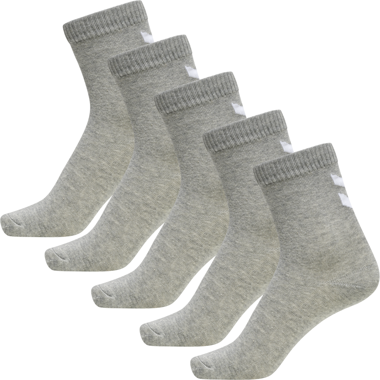 hmlMAKE MY DAY SOCK 5-PACK, GREY MELANGE, packshot