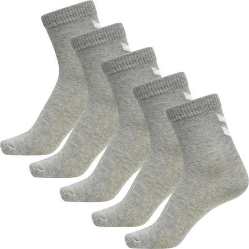 hmlMAKE MY DAY SOCK 5-PACK, GREY MELANGE, packshot