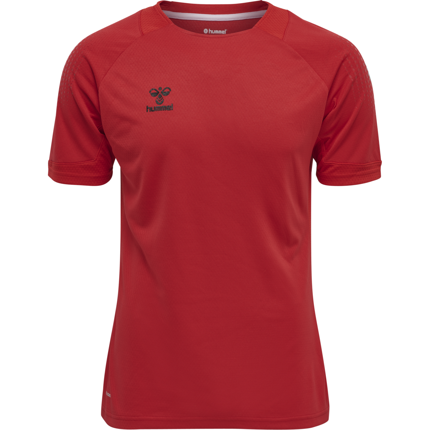 hmlLEAD S/S POLY JERSEY, TRUE RED, packshot