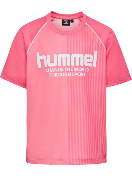 hmlMEXINE T-SHIRT S/S, GERANIUM PINK hmlMEXINE T-SHIRT S/S, GERANIUM PINK, packshot