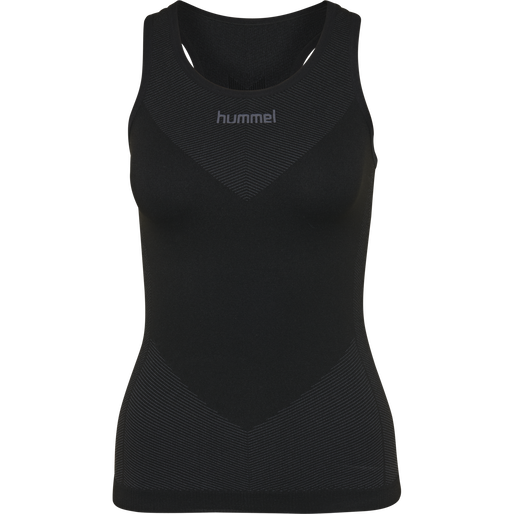 HUMMEL FIRST SEAMLESS TANK TOP W, BLACK, packshot