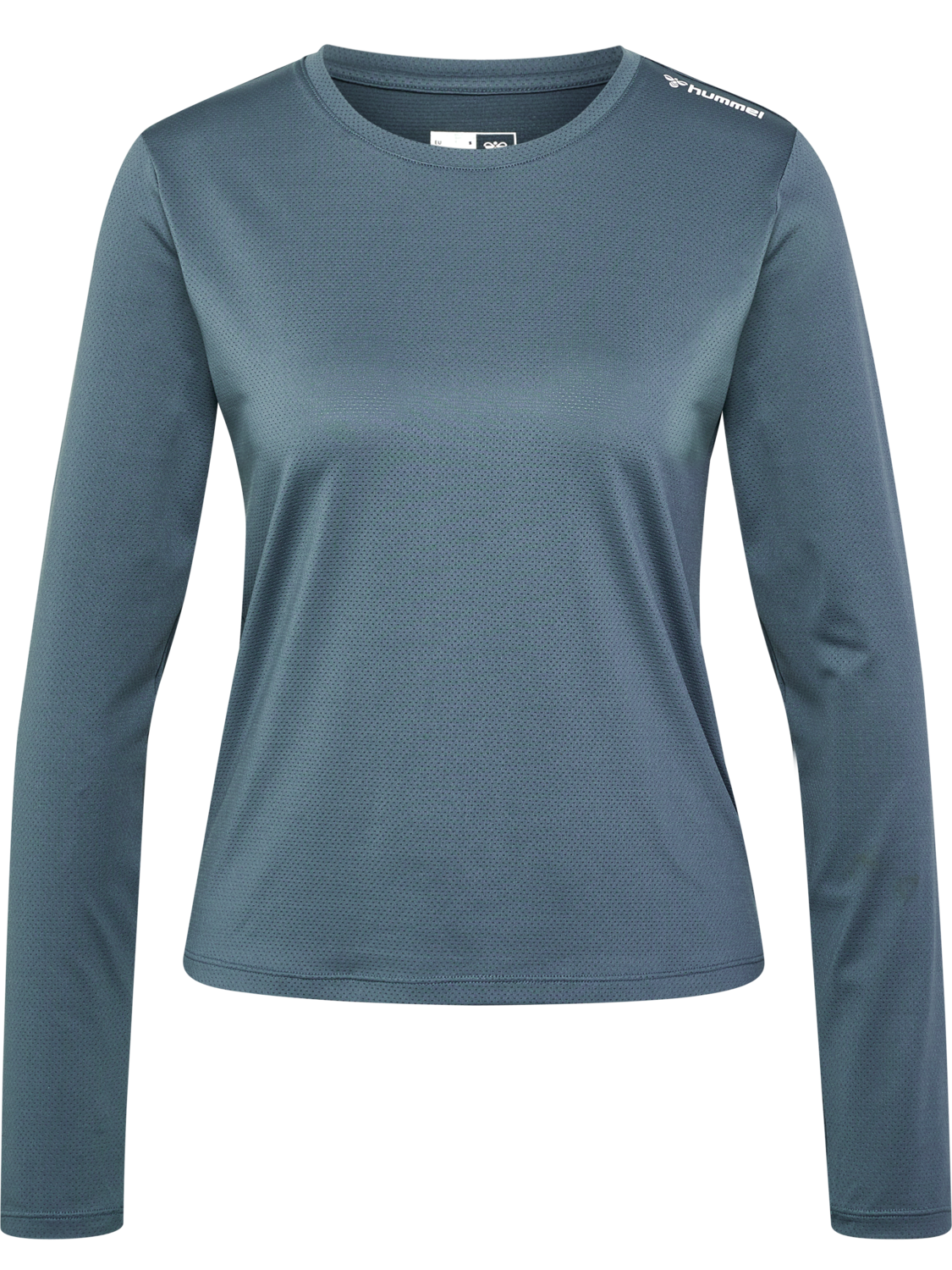 hmlMT AURA MESH T-SHIRT L/S, STORMY WEATHER, packshot