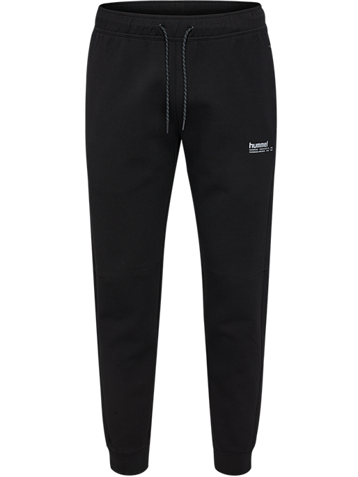 hmlTECH FLEECE REGULAR PANTS, BLACK, packshot