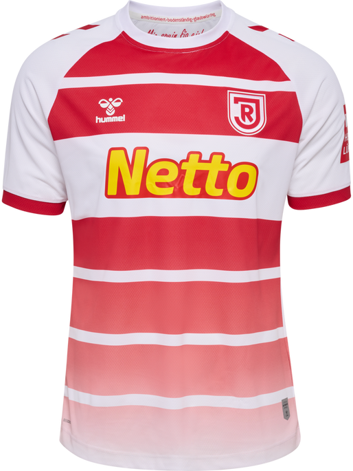 RGB 23/24 HOME JERSEY S/S, WHITE/TRUE RED, packshot