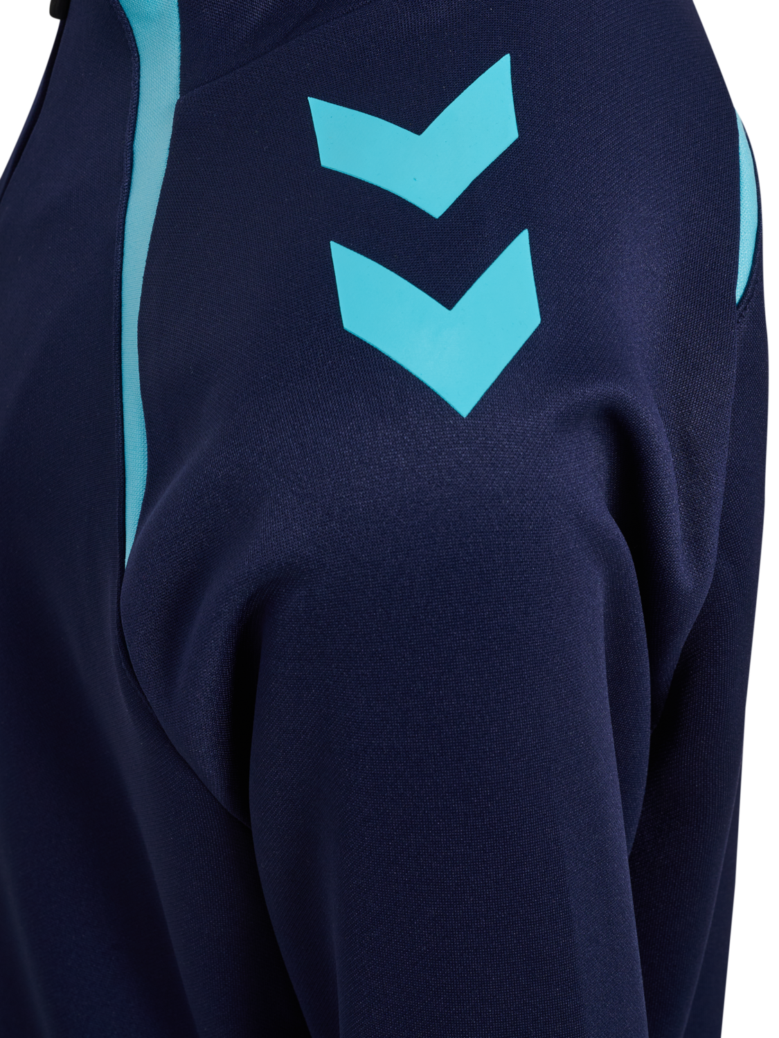 hmlLEAD 2.0 TRACK ZIP JACKET KIDS, MARINE/BLUE FISH, packshot