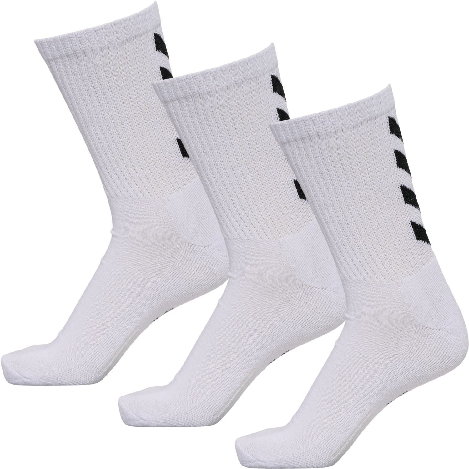 FUNDAMENTAL 3-PACK SOCK, WHITE, packshot