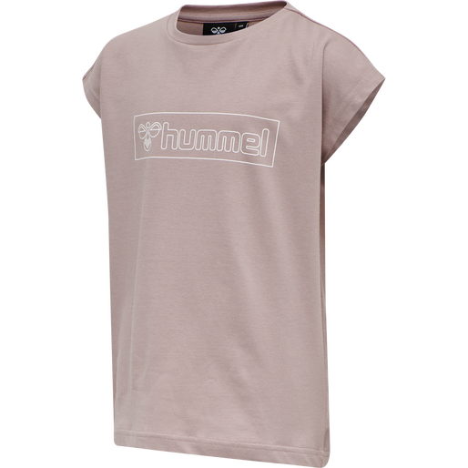 hmlBOXLINE T-SHIRT S/S, WOODROSE hmlBOXLINE T-SHIRT S/S, WOODROSE, packshot