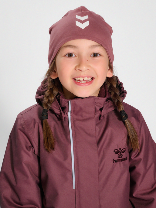 hmlGOAL TEX SNOWSUIT, ROSE BROWN, model