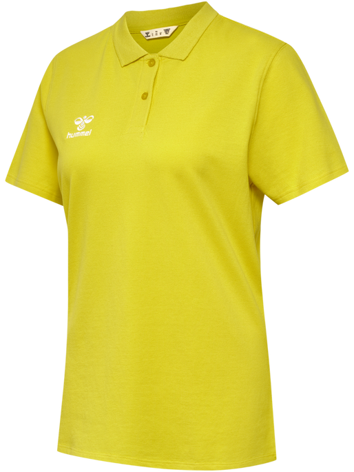 hmlGO 2.0 POLO WOMAN, BLAZING YELLOW, packshot