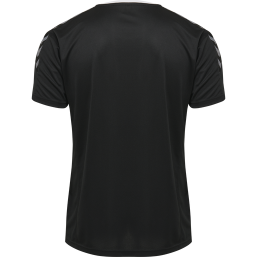 hmlAUTHENTIC KIDS POLY JERSEY S/S, BLACK/WHITE hmlAUTHENTIC KIDS POLY JERSEY S/S, BLACK/WHITE, packshot