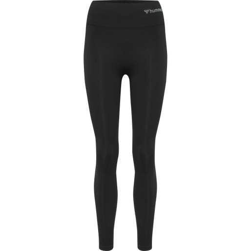 hmlTIF SEAMLESS HIGH WAIST TIGHTS, BLACK hmlTIF SEAMLESS HIGH WAIST TIGHTS, BLACK, packshot