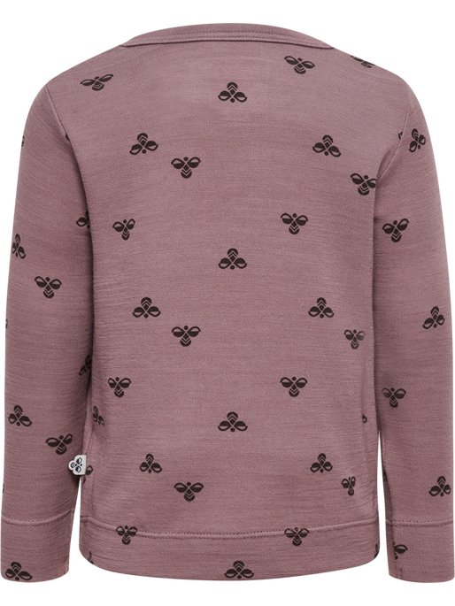hmlMINI WOOL T-SHIRT L/S, TWILIGHT MAUVE, packshot