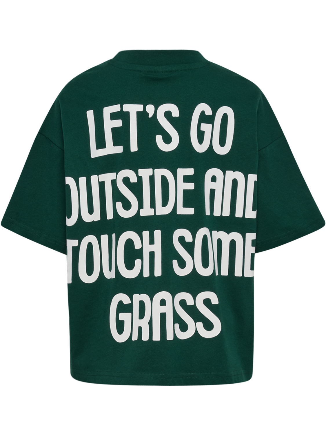 hmlJR SILLY S/S BOXY T-SHIRT SOLID, FOREST BIOME, packshot