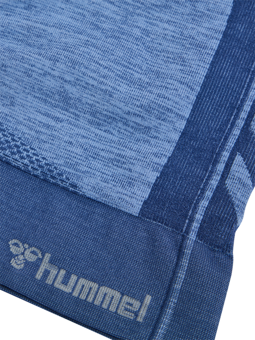 hmlMT SHINE SEAMLESS SPORTS BRA, BLUE INDIGO MELANGE, packshot