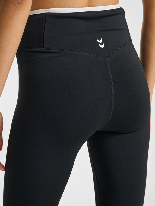hmlYOGA WRAP HIGH WAIST W TIGHTS, BLACK, model